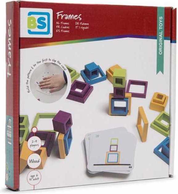 BS Stacking game wooden frame (English, French, German, Italian, 2 - 4 Players)