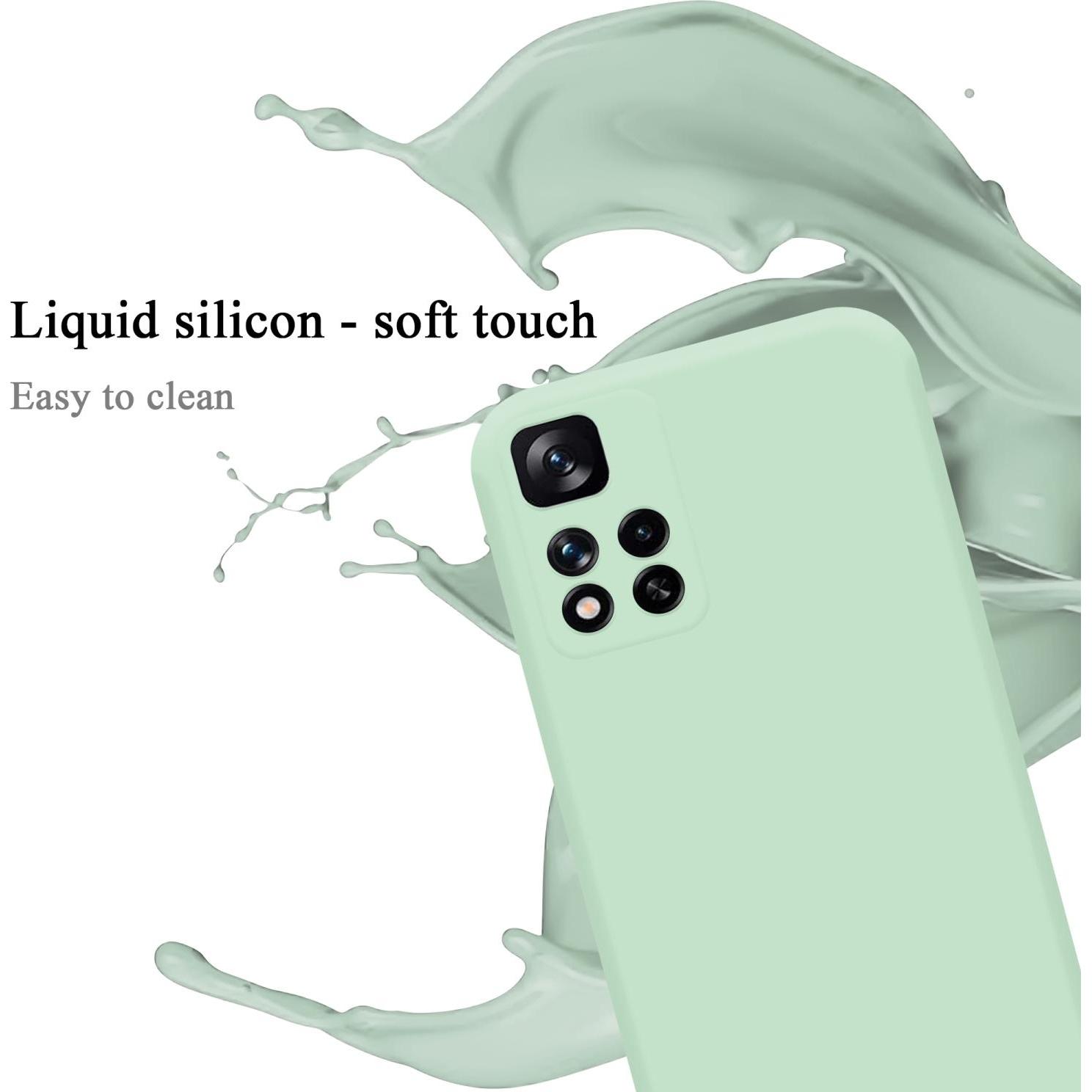 Thumbnail - Cadorabo TPU Liquid Silicone Case Hülle für Xiaomi RedMi NOTE 11 PRO+ (Xiaomi Redmi Note 11 Pro+), Smartphone Hülle, Grü...