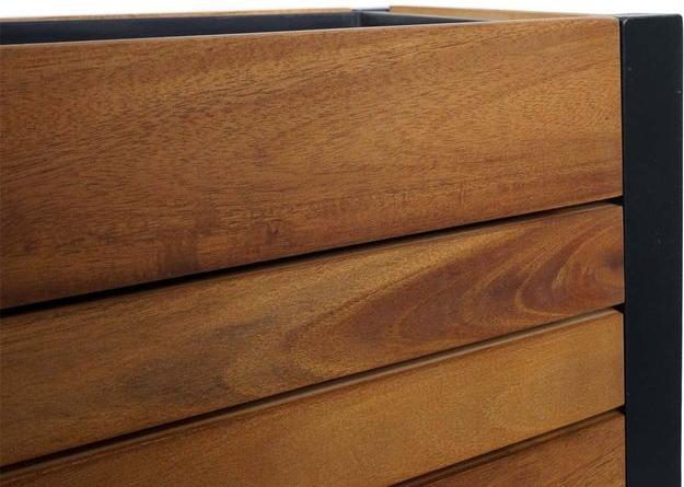 Immagine prodotto Mendler Fioriera HWC-L22, 75x81x30cm per esterni in alluminio acacia, marrone