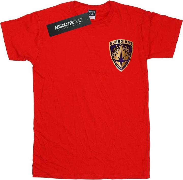 Actual product image Mens Guardians Of The Galaxy Shield Faux Pocket T-Shirt (XXL)
