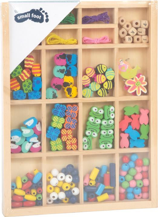 Image du produit small foot Enfiler des perles dans une boîte en bois