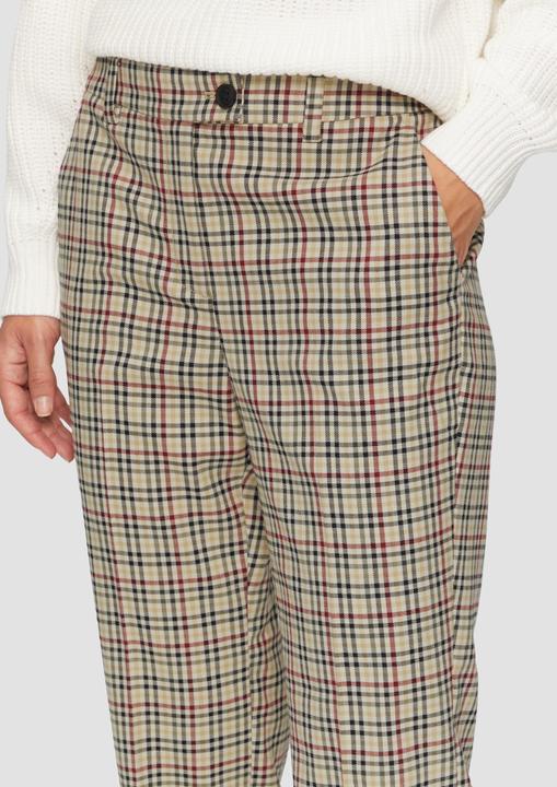 Actual product image S.Oliver Hose Verkürzte Karohose mit ausgestelltem Saum (32)