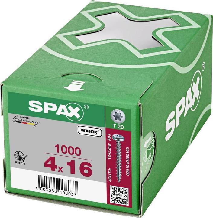 Actual product image Spax Chipboard screws PH T20 4,0x16 mm (1000 Screws per piece)