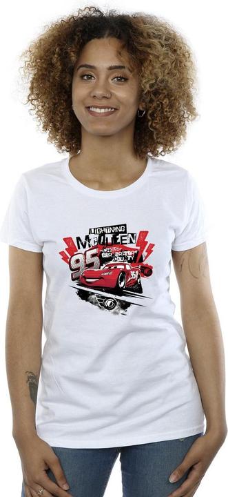 Immagine prodotto Disney Cars Lightning McQueen Collage Maglietta Donna (XL)