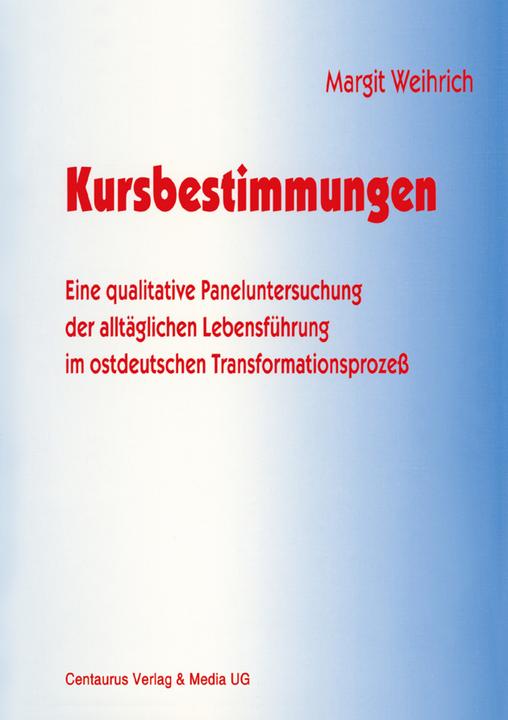 Produktbild Kursbestimmungen (Deutsch, Margit Weihrich, 1998)