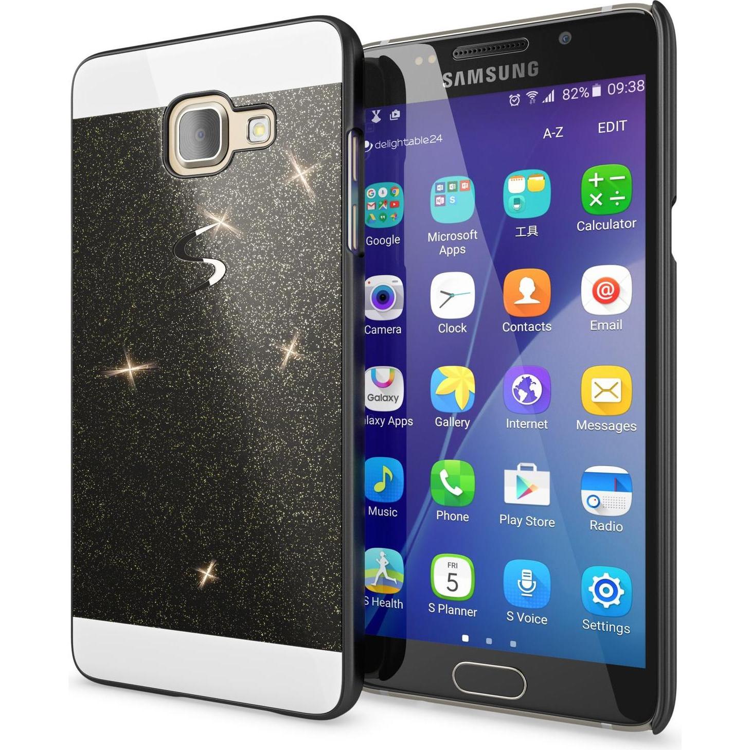 Nalia Handyhülle (Samsung Galaxy A3 (2017)), Smartphone Hülle, Schwarz