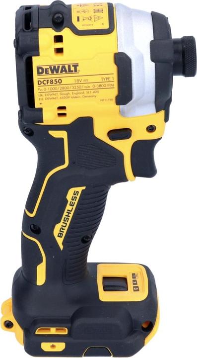 Produktbild DeWalt DCF 850 N Akku Schlagschrauber 18 V 205 Nm 1/4" Brushless + 1x Akku 4,0 Ah - ohne LadegerÃ¤t (Akkubetrieb)