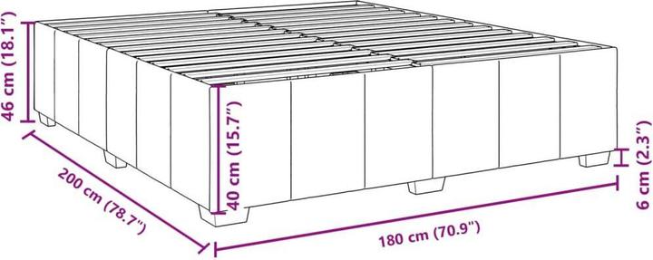Image du produit vidaXL Bettgestell (180 x 200 cm)