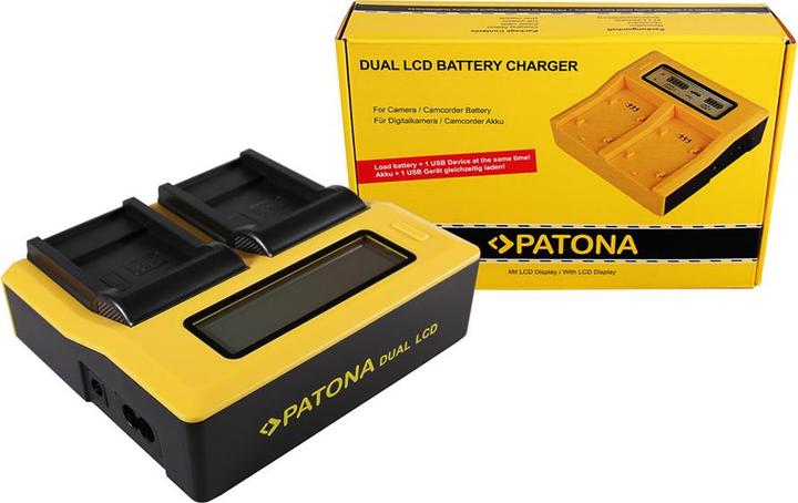 Produktbild Patona Dual LCD USB Ladegerät f. Sanyo DB-L40A L20A Xacti DMXC1 DMX-C1 DMXCA65 DMX-CA65 DSCC4