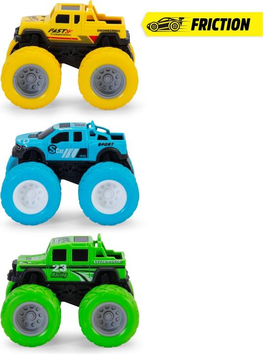 Produktbild Dickie Monster Trucks, 3-sort.