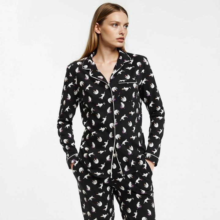 Actual product image So'home Pyjamas with cat motifs (50)
