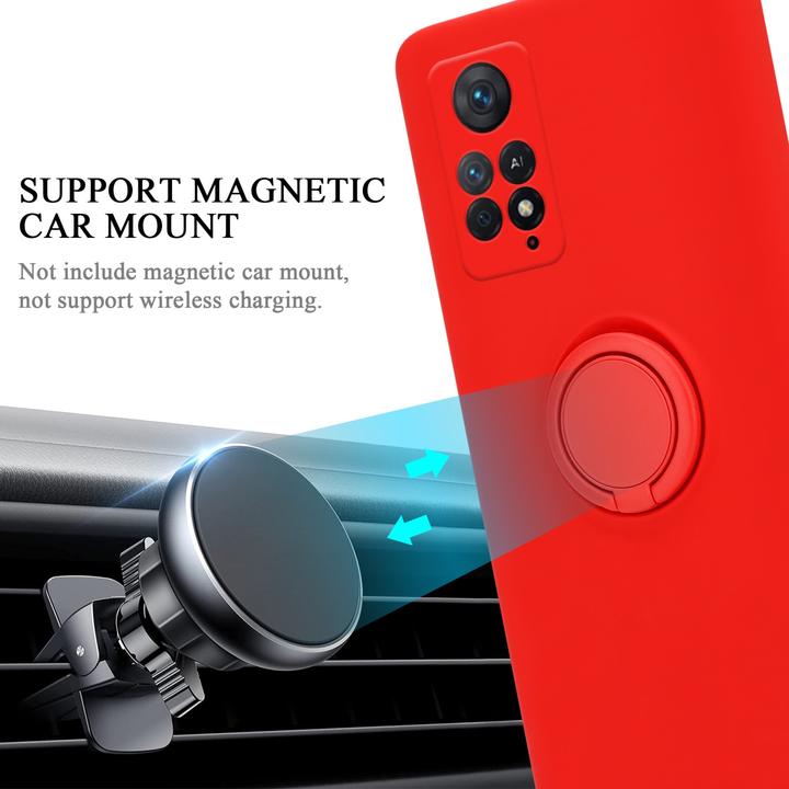 Actual product image Cadorabo TPU Liquid Ring Silicone Case Cover for Xiaomi RedMi NOTE 11 PRO 4G / 5G