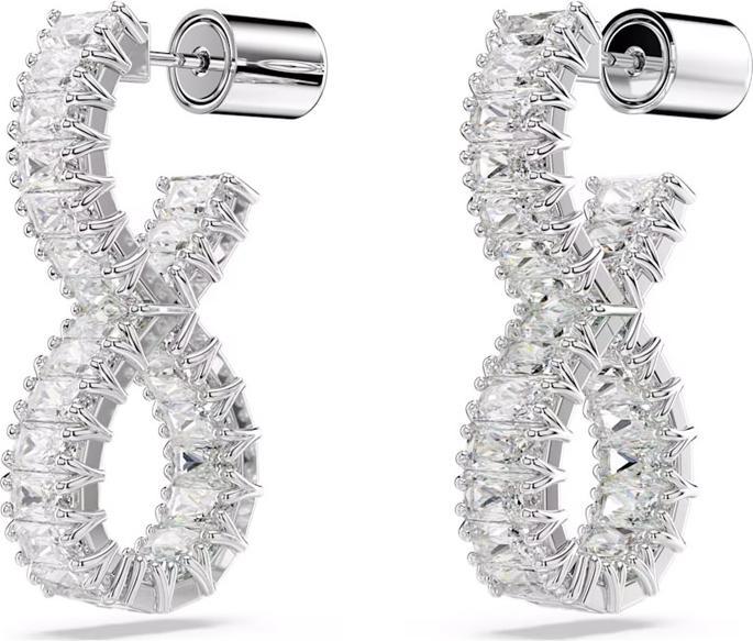 Produktbild Swarovski Hyperbola Kreolen Unendlichkeit Weiss (Swarovski Metall)