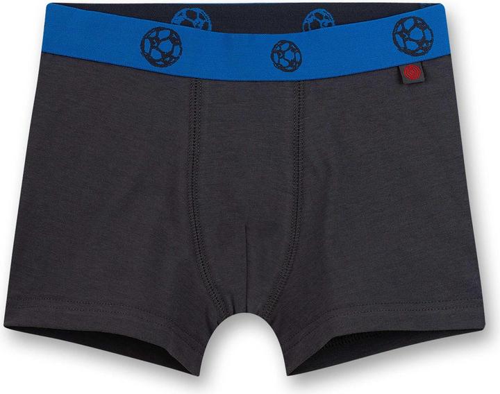 Produktbild Sanetta Jungen Hipshorts (Doppelpack) Blau und Dunkel Fussball (104, 2er Pack)