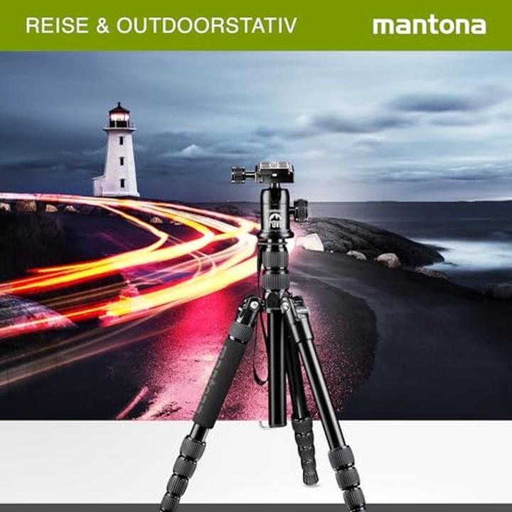 Actual product image mantona DSLM Travel black travel tripod (Metal)