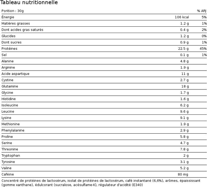 Nährwerte und Zutaten ESN Flexpresso (Kaffee, 1 Stk., 908 g)