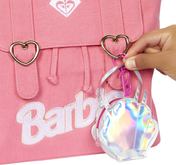 Produktbild Barbie Fashion Kleidung und Deluxe-Tasche mit Zubehör im Thekendisplay