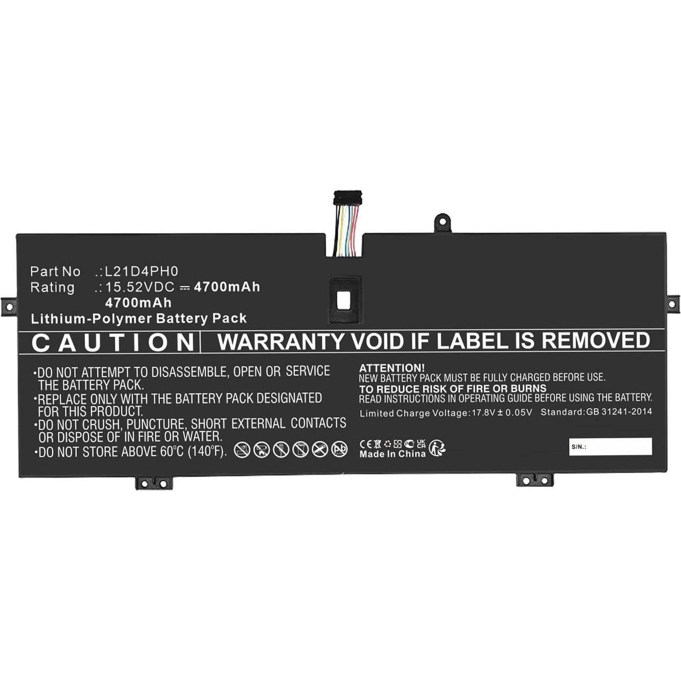 Thumbnail - CoreParts Battery 15.52V 4700mAh (4700 mAh), Notebook Akku, Schwarz