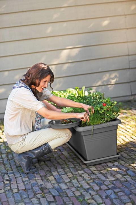 Immagine prodotto Elho basics garden xxl Vaso da esterno autoportante in polipropilene (PP) (77 x 39 x 34 cm)