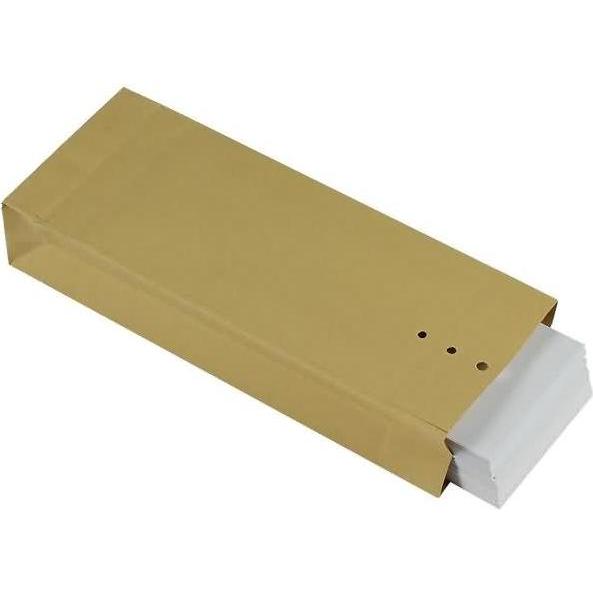 Blanke, Versandtasche + Luftpolstertasche, Musterbeutel 140x345x50mm 120g/qm ohne VE=250 Stück braun (1 x)