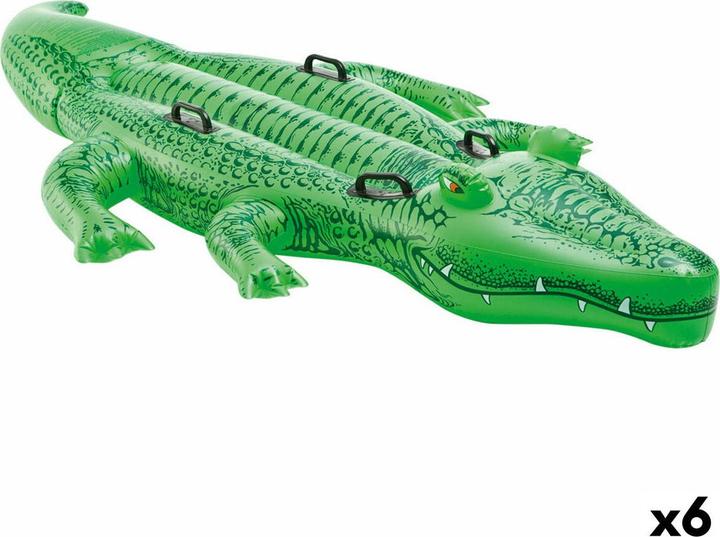 Intex Aufblasbare Schwimmhilfe Krokodil 203 x 30 x 114 cm (6 Stück)