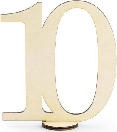 Produktbild Partydeco Tischkarte Nummern 10.5 cm, 10 Stück, Gold (10 Stk.)