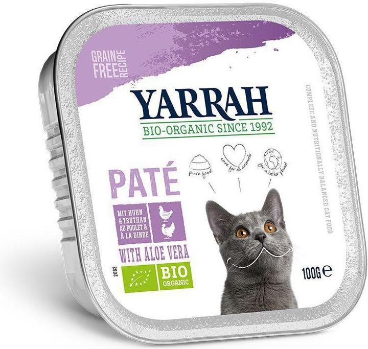 Immagine prodotto Yarrah Alimento umido biologico Paté con pollo e tacchino, 16 x 100 g (Adulto, 16 pz., 1600 g)