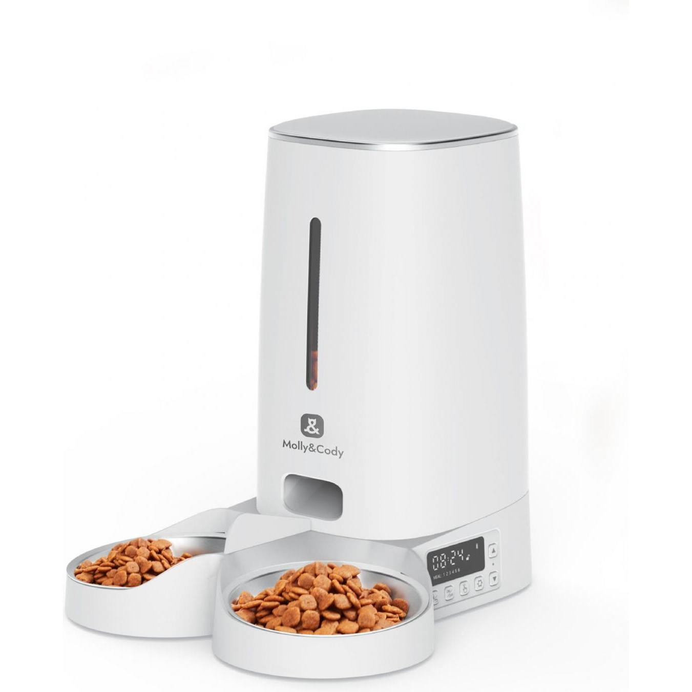 Molly&Cody LUCKY automatischer Futterspender für Haustiere (4 l), Futternapf