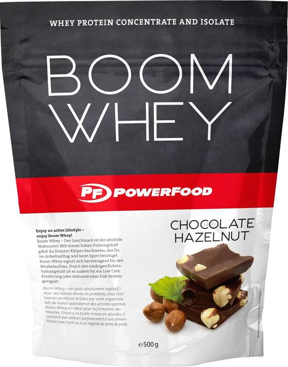 Actual product image Powerfood Boom Whey (Chocolate Hazelnut, 1 pcs., 500 g)