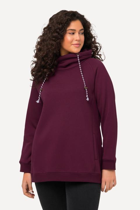 Produktbild Ulla Popken Sweatshirt, weiter Stehkragen, Taschen, Raglan-Langarm (54)