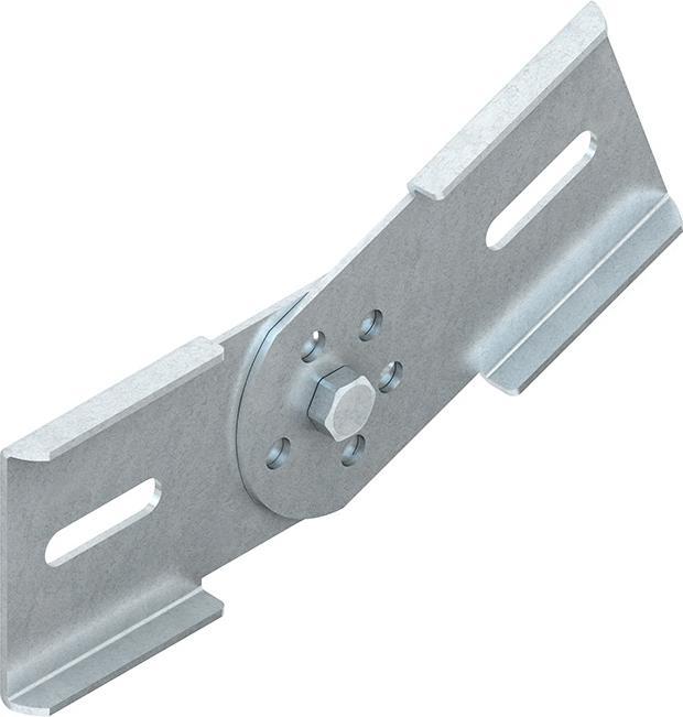 Actual product image Niedax NIE KGV60E3 Hinge connector vertical H60mm stainless steel