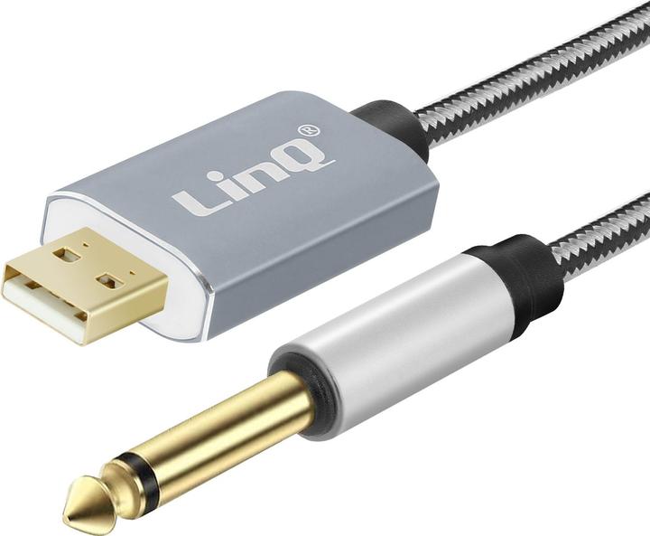 Image du produit LinQ Câble audio USB / jack 6,35 mm (3 m)