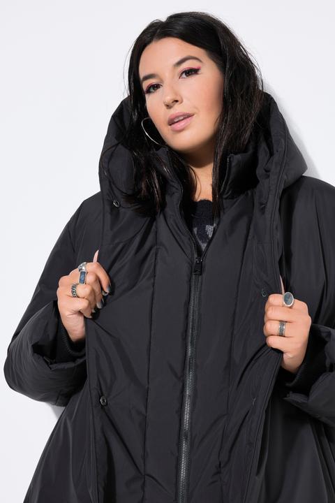 Produktbild Studio Untold Steppmantel, oversized, Kapuze, 2-Wege-Zipper
