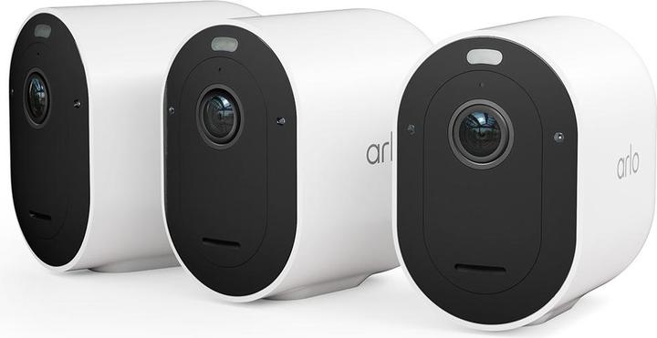 3 Arlo Pro 5 cameras, Arlo Secure trial version included, 1 x magnetic charging cable