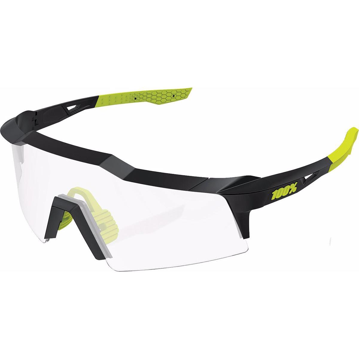 Thumbnail - 100%, Herren, Sportbrille, Speedcraft Small Photochromic Lens Sonnenbrille (Gloss Black, Photochrome), Schwarz