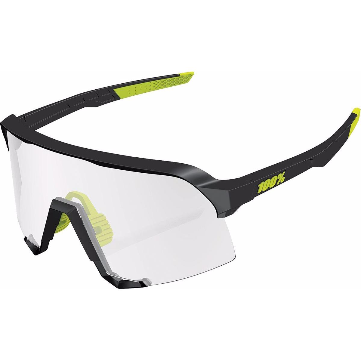 Thumbnail - 100%, Unisex, Sportbrille, S3 Photochromic Lens Sonnenbrille (Black, Gelb, Klar, Klar, Black, Gelb), Schwarz, Gelb