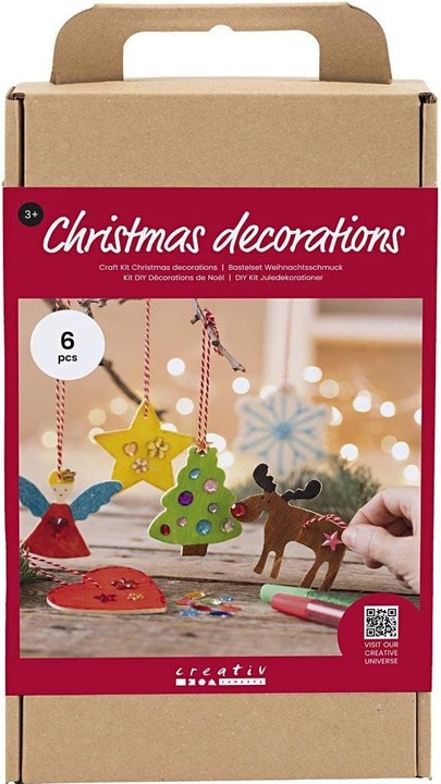 Produktbild Creativ Company Bastelset Weihnachtsanhänger zum Ausmalen