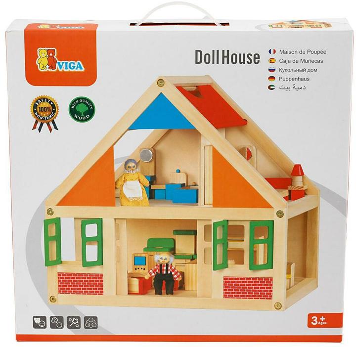 Viga Toys Doll's House Wood