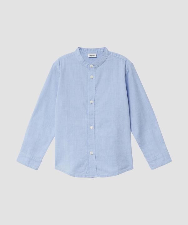 Immagine prodotto s.Oliver Hemd Chambray-Hemd mit Stehkragen im Slim Fit (104, 110)