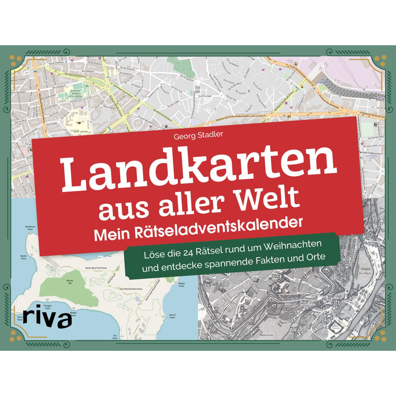 Riva Landkarten aus aller Welt – Mein Rätseladventskalender