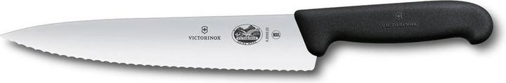 Produktbild Victorinox V-5.20 33.19 Küchenmesser Tranchiermesser Wellenschliff, schwarz (19 cm)