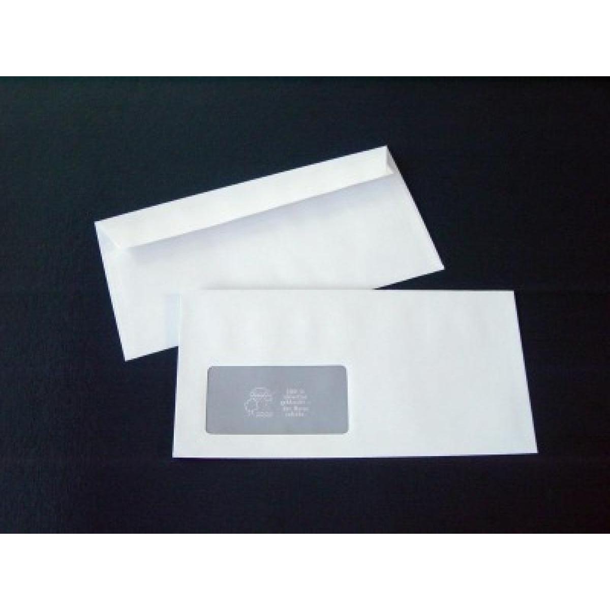 Thumbnail - Blanke, Briefumschlag, Briefumschläge DIN C6/5 80g/qm haftklebend Fenster VE=1000 Stück weiss (C6/5, 1000 x)