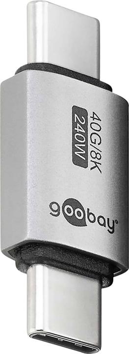 Goobay USB-C-Adapter gerade, USB4 (USB Typ C, USB Typ C)