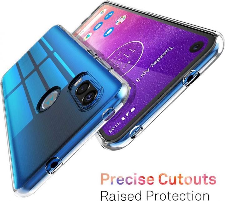 Actual product image Screenguard Motorola One Vision Flexible TPU Clear Case (Motorola One Vision)