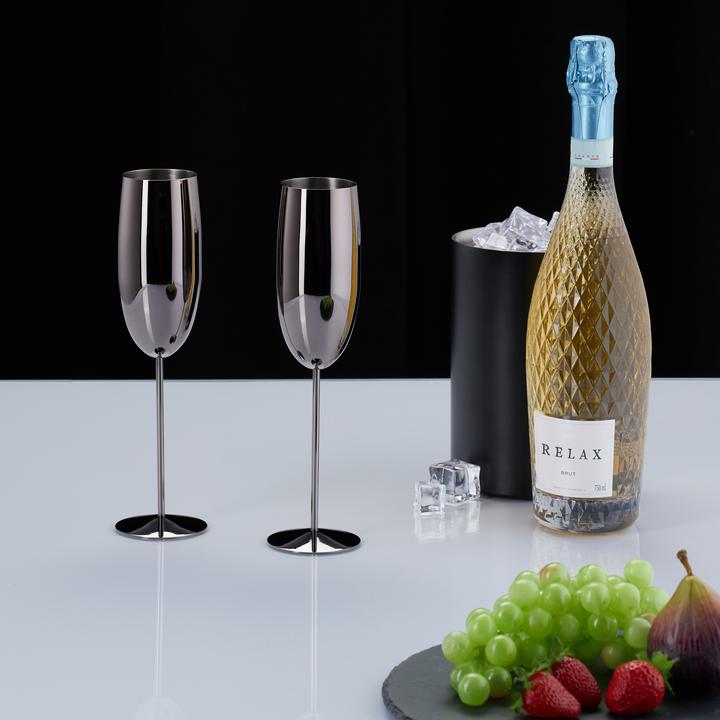 Actual product image Relaxdays 4x champagne glasses (25 cl, 4 Glasses, Champagne glasses)