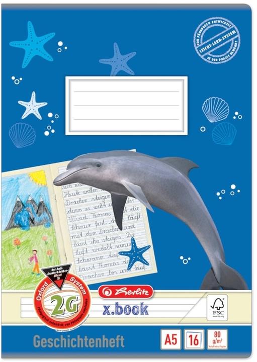 Produktbild Herlitz Geschichtenheft x.book, DIN A5, Lineatur 2G (A5, Speziallineatur, Weicher Einband)