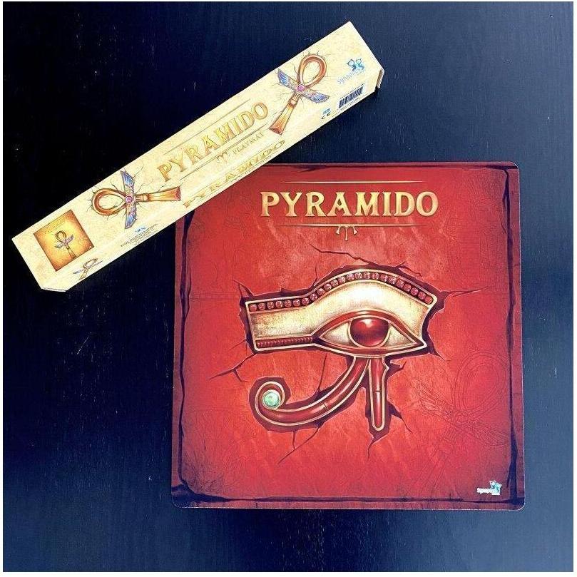 Synapses Games SG028 - Pyramido Spielmatte: Das Auge von Ra (Farbe rot) (SG028)