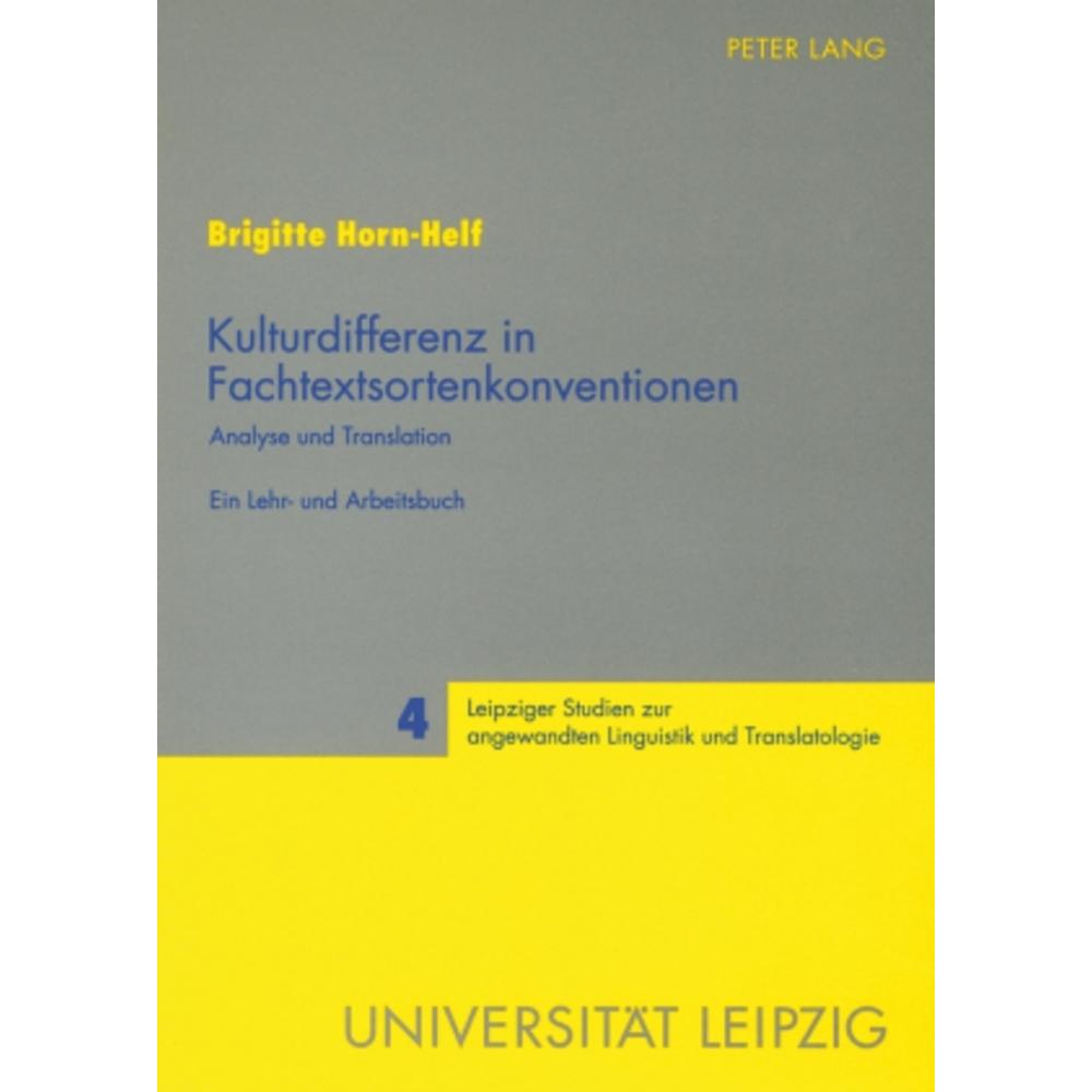 Kulturdifferenz in Fachtextsortenkonventionen, Fachbücher von Brigitte Horn-Helf
