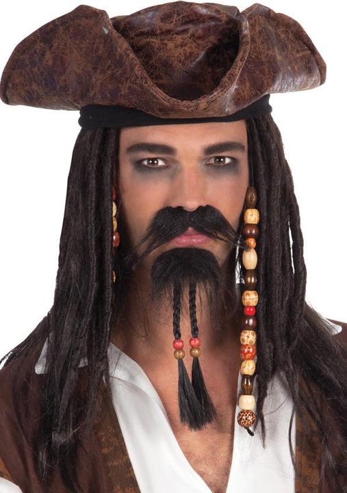 Produktbild Fasnacht Piraten Kinnbart und Schnurrbart