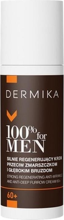 Actual product image Dermika 100% for Men Strongly Regenerating Anti-Wrinkle Cream (50 ml)